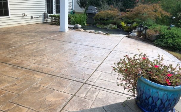 completed patio job